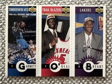 Kobe Bryant, Kevin Garnett, Jermaine O'Neal 96-97 Upper Deck  #M129-158-139 (RC)