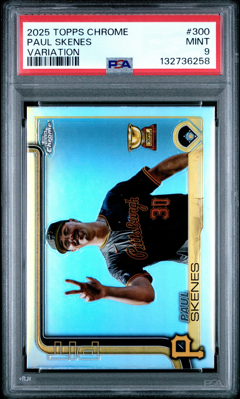 2025 Topps Chrome Paul Skenes #300 image Variation PSA 9