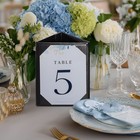 WeChef 5 Pack Triangle Table Tent Menu Holders 5"x7" PU leather Restaurant Cafe — photo 8