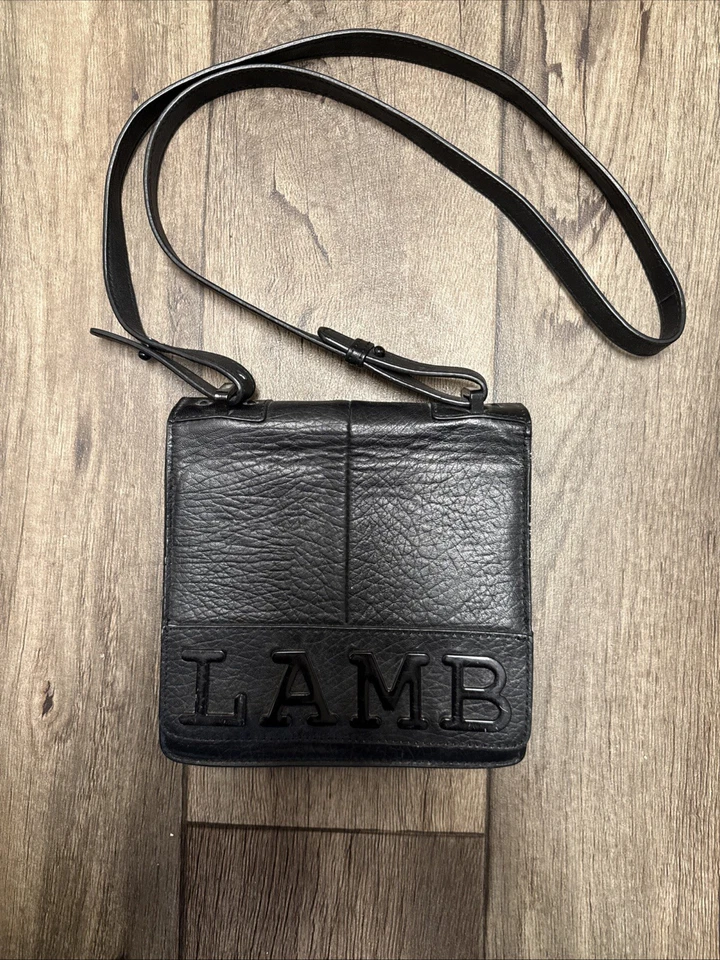 RARO! Bolso Bandolera L.A.M.B Y2K Gwen Stefani Cuero - MUY BUEN ESTADO Foto 4 de 4