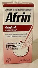 AFRIN Original Nasal Spray 1 Fl. Oz. for Nasal Congestion Pressure Exp 12/2027