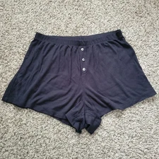 Gap Body GapBody Sleep Shorts Pajamas Black Ribbed Size Small