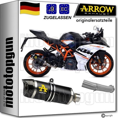 ARROW AUSPUFF OP THUNDER ALUMINIUM SCHWARZ C KTM RC 125 2017 17 2018 18 2019 19