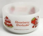 Vintage 1980 Anchor Hocking Fire King Bowl Strawberry Shortcake Milk Glass Bowl