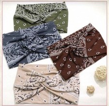 4pcs Women's Boho Style Hair Accessories Set, Fashionable Printed Headbands - Image 4