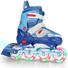 Adjustable Kids Inline Skates for Boys Girls with Full Light Up Wheels - Roll...