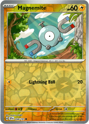 Magnemite - 058/191 - Surging Sparks - Reverse Holo