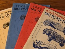 Lot Of 4 Abingdon Spares Mg Tc-td-tf Parts Books Pb Various Years
