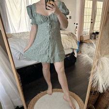 Urban Outfitters Women’s Small Smocked Babydoll Mini Dress