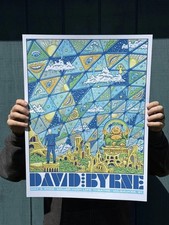 Poster for David Byrne's tour in Milwaukee, WI, 2026, May 3rd.