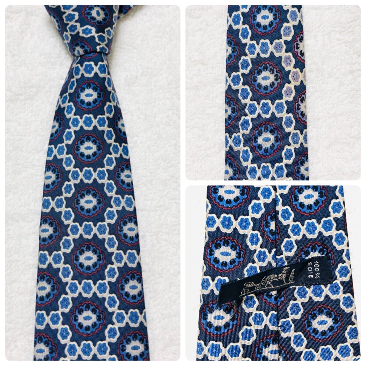 HERMES Tie vegetable cross section pattern all ov… - image 9