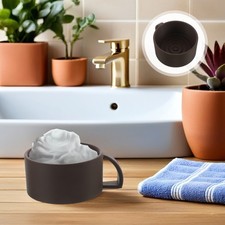 Shaving Bowl For Men: Wide Mouth Shave Soap Bowl With Handle - Smooth Lather