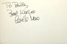 CAMILLA MORE Signed Autograph 4x6 INDEX CARD Friday the 13th: The Final Chapter