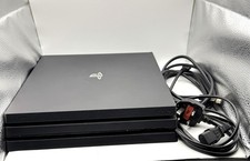 SONY PLAYSTATION 4 PS4 PRO CONSOLE 1TB 1000GB JET BLACK SYSTEM ONLY FULLY TESTED