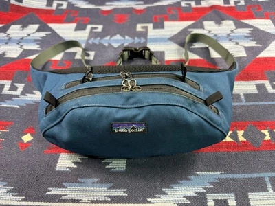 Patagonia Vintage Big Large Waist Pack Teal USA Fanny Hip Bum Bag Fanny Travel - Image 1 of 4