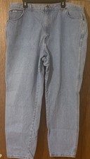VINTAGE CHIC MOM JEANS HI WAIST TAPERED LEG LIGHT WASH SIZE 26 MADE IN USA