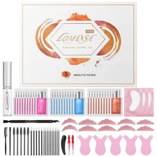 Lomansa Lash Lift Kit - Easy to Use Salon-Quality Eyelash Perm Kit with Full ...