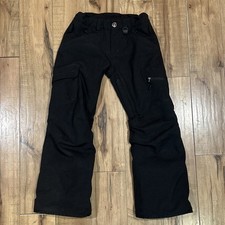 Boulder Gear CARGO Ski Snowboard Pants Youth Sz Small Black Adjustable Waist