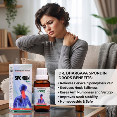 Dr. Bhargava Spondin Drops (30ml) Cervical Spondolysis, Pain and Stiffness Neck