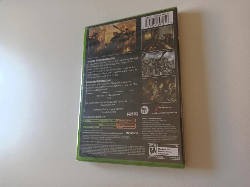 FACTORY SEALED Painkiller Hell Wars Xbox Original USA NTSC NIB - Image 2 of 3