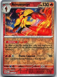Armarouge 015/091 Paldean Fates Reverse Holo Rare