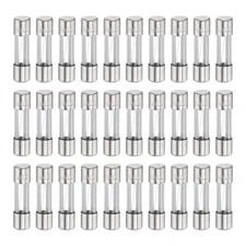 30pcs Glass Fuses Fast Blow 4A 125 Volt 5x20mm Fast Acting Fuse