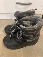 Member  s Mark Kids Black Winter Snow Boots Sz 13/1