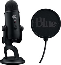 Logitech Blue Yeti USB Microphone Game Streaming Kit Blackout