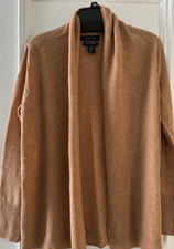 Gorgeous Tahari Pure Luxe 100 Cashmere Taupe Sweater-size medium
