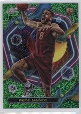 2023-24 Topps Cosmic Chrome Green Space Dust Refractor /75 Pete Nance #200 11ng
