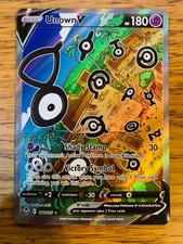 NEAR MINT! Unown V (177/195) Silver Tempest Alternate Art Pokemon Card!