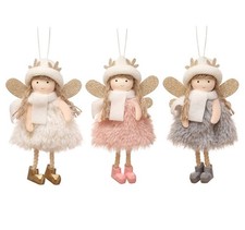3pcs Christmas Angel Doll Decoration, Christmas Tree Hanging Ornaments, Thanksgi