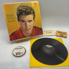 Ricky Nelson - Ricky Sings Again VG+/EX 1959 Ultrasonic Clean Vinyl