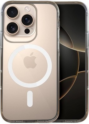 For iPhone 16 Pro [LUCION] Magnetic Compatible Clear Hard Back Case TUDIA