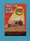 MINNEAPOLIS-MOLINE TRACTOR DISC PLOWS 8 PAGE BROCHURE 86564-K 11-49