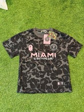 A Bathing Ape BAPE Miami Camo Logo Graphic Cr...