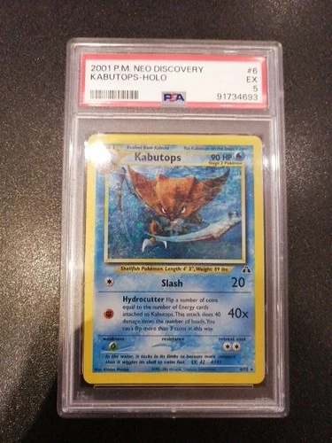 Kim Jong Un's Kabutops 6/75 Neo Discovery PSA5