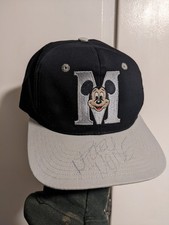Vintage 90s Goofys Hat Co Adult Disney Signed Mickey Mouse Snapback Hat