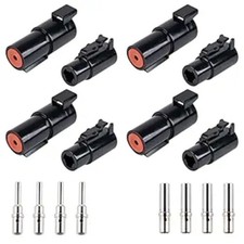 1 Pin DTHD Connector 4 Sets, IP67 Waterproof Single Terminal Connectors -ST6286