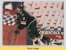 2022 Upper Deck Credentials Speed of the Game Rookies Matt Boldy #SGR-1 READ yy4