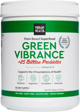 Vibrant Health, Green Vibrance, Vegan Superfood Powder, Boost Energy, 60 Serving