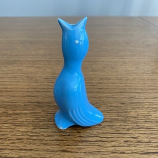Vintage Ceramic Blue Bird Figurine Pie Bird Vent