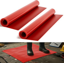2 Pcs 20" X 20" Rubber Mat, 1000V Insulated, High Voltage Electrical Safety Rubb