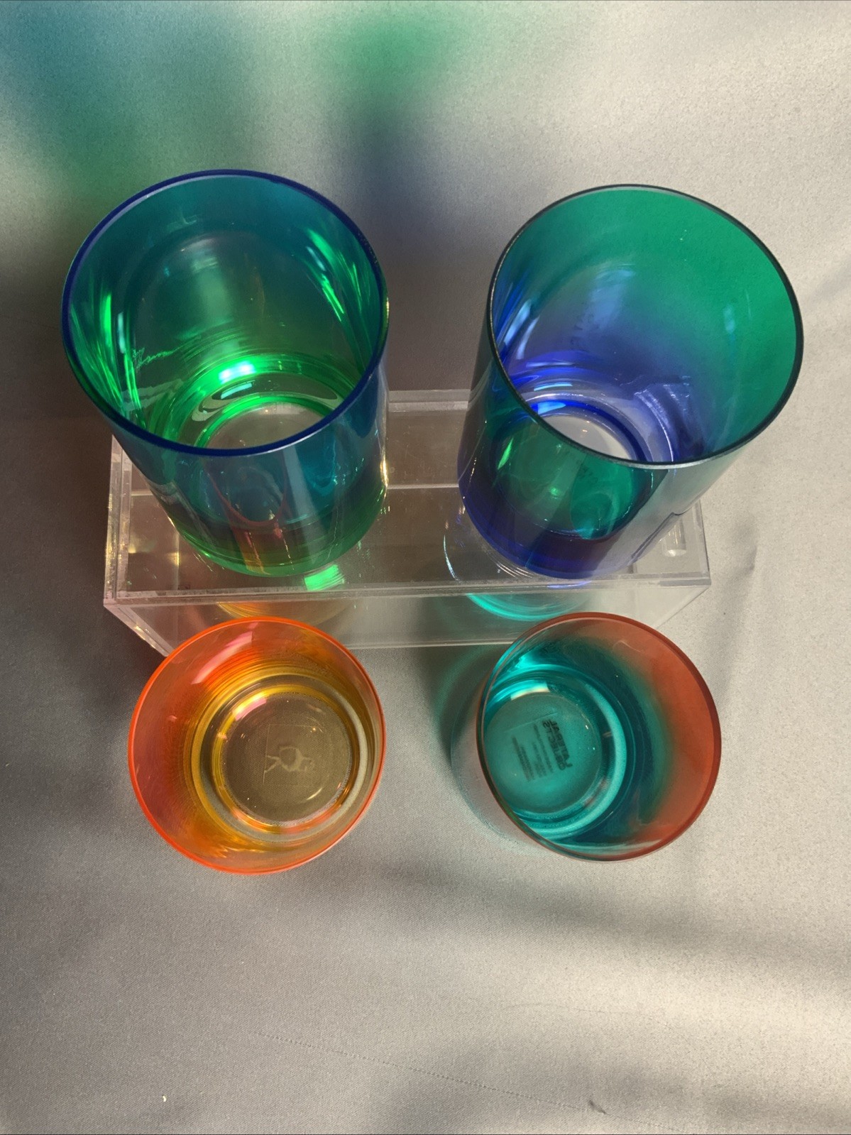 Set Of 4 Stefan Beckman’s Lateral Objects ‘Gradient Glass’ Hand Blown Tumblers