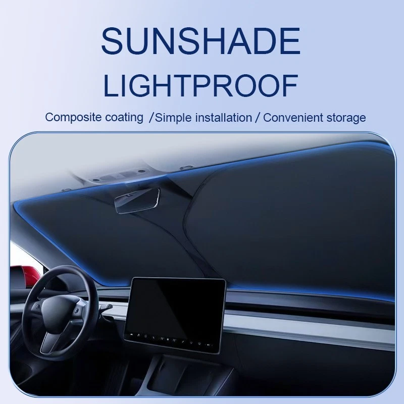Складной большой солнцезащитный козырек для лобового стекла грузовика фургона автомобиля защита от ультрафиолета - Изображение 2 из 4