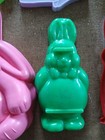 Vtg Hallmark Wilton Easter Lot Of 9   Plastic Cookie  Cutters Bunny Rabbits Mold — photo 3