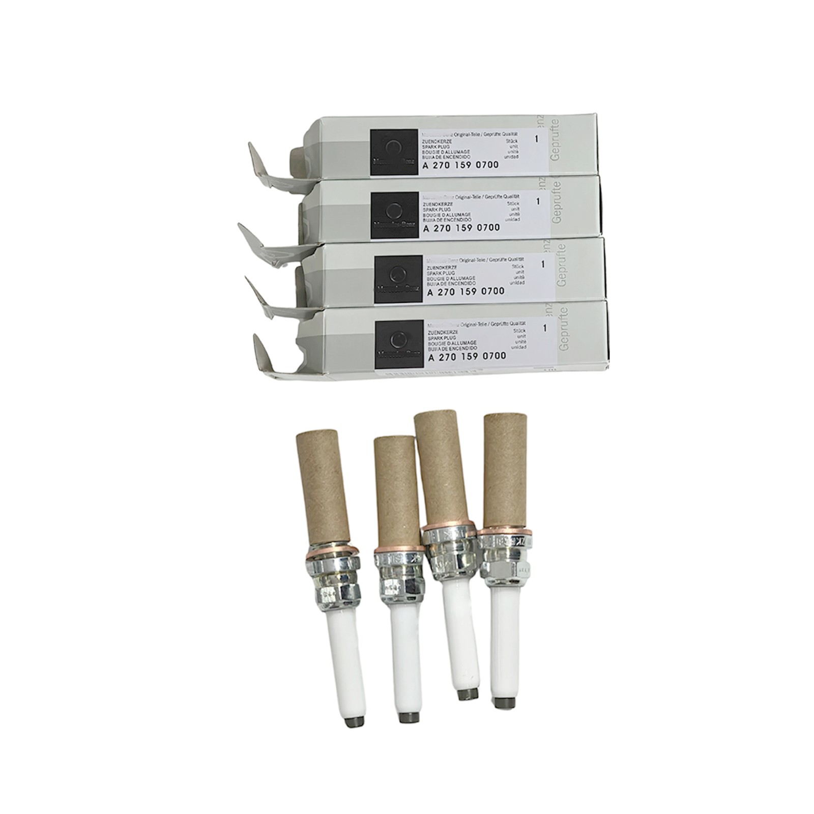 4pcs A2701590700 Spark Plugs OEM For Mercedes Benz Gla250 C253 W205 C117 E300
