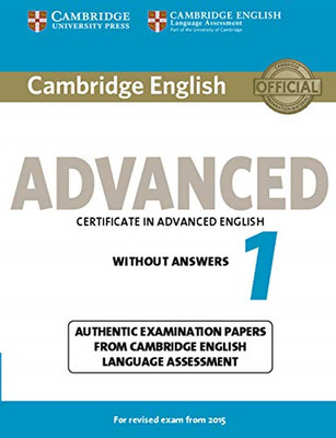 Cambridge English Advanced 1 for Revised Exam from 2015 -  NEW Cambridge Engli 2