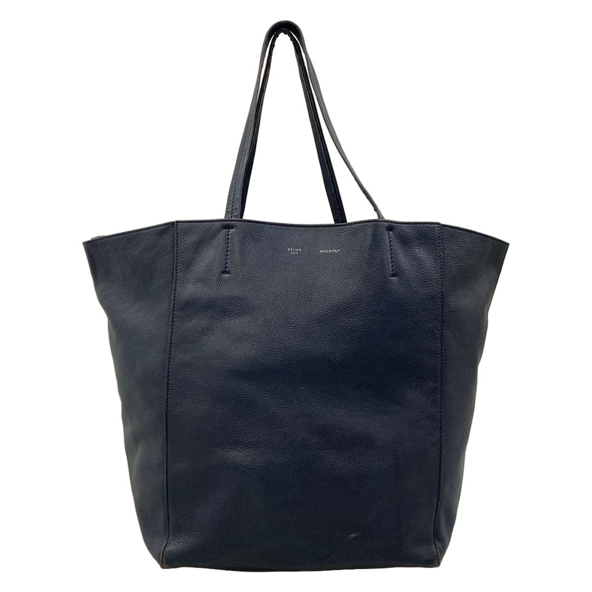 CELINE Tote Bag Hippo Phantom Navy Leather