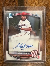 2025 Bowman Draft Miguel Sime Jr. #CPA-MS Bowman 1st Chrome Auto